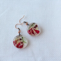 Серьги с сухоцветами в ювелирной смоле. Артикул: 250111-114. 500 р.