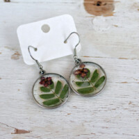 Серьги с сухоцветами в ювелирной смоле. Артикул: 250110-20. 500 р.